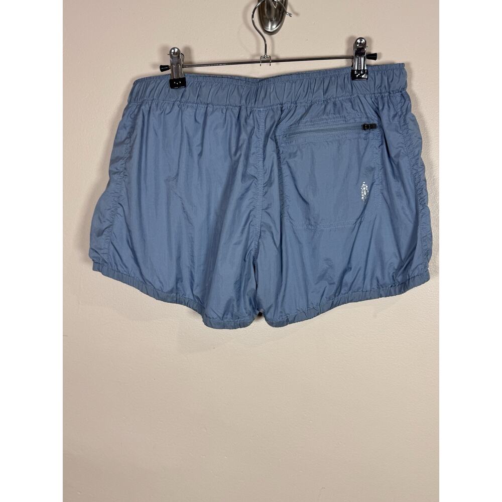 Free People Movement Sunshine Bubble Hem Shorts Women’s Large Blue